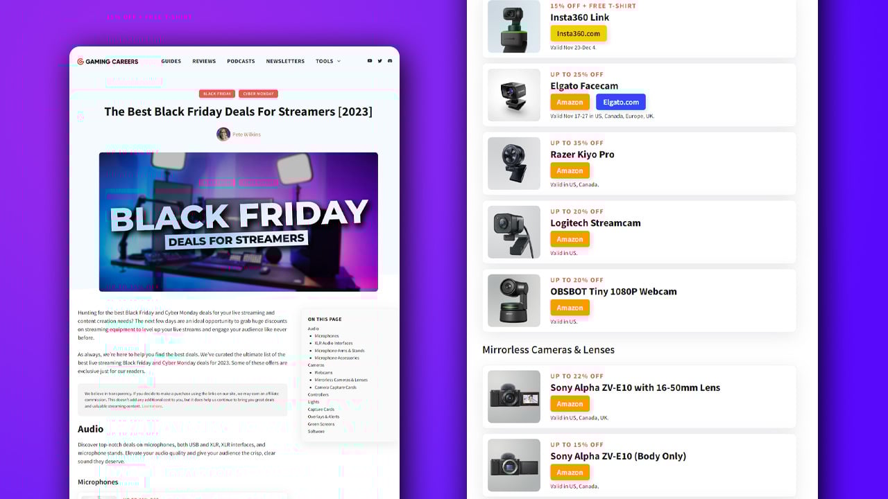 Black Friday The Best Deals for Streamers 2 Black Friday The Best Deals for Streamers 2