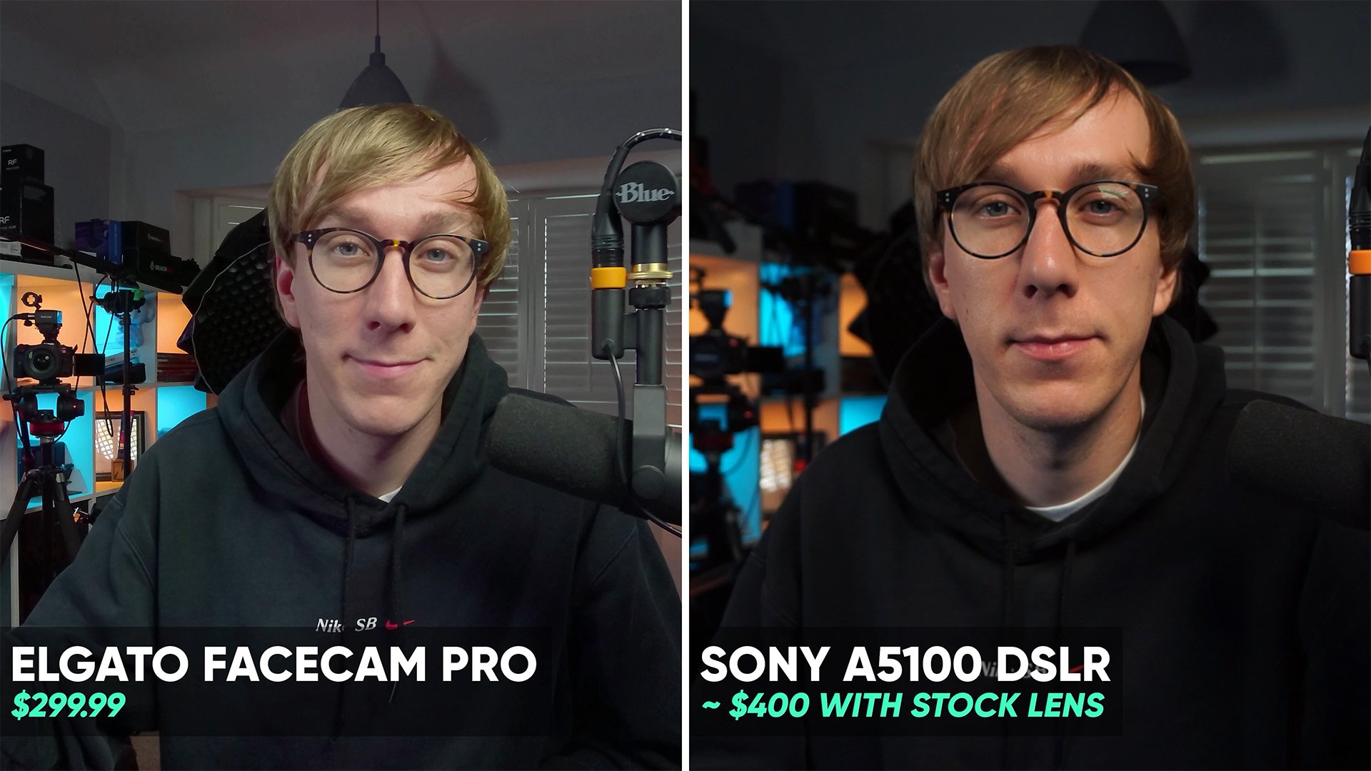 Facecam Pro vs a5100 with stock lens Facecam Pro vs a5100 with stock lens