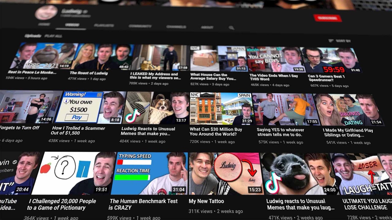 Ludwig YouTube Channel Example Ludwig YouTube Channel