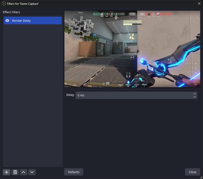 OBS - Render Delay on Game Capture OBS Render Delay on Game Capture