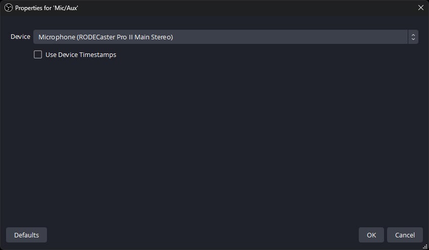 OBS Use Device Timestamps OBS Use Device Timestamps