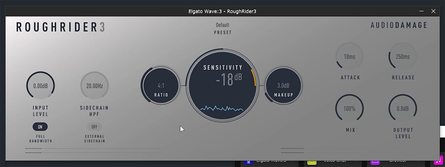 RoughRider 3 VST Plugin - Compressor Settings RoughRider 3 VST Plugin Compressor Settings