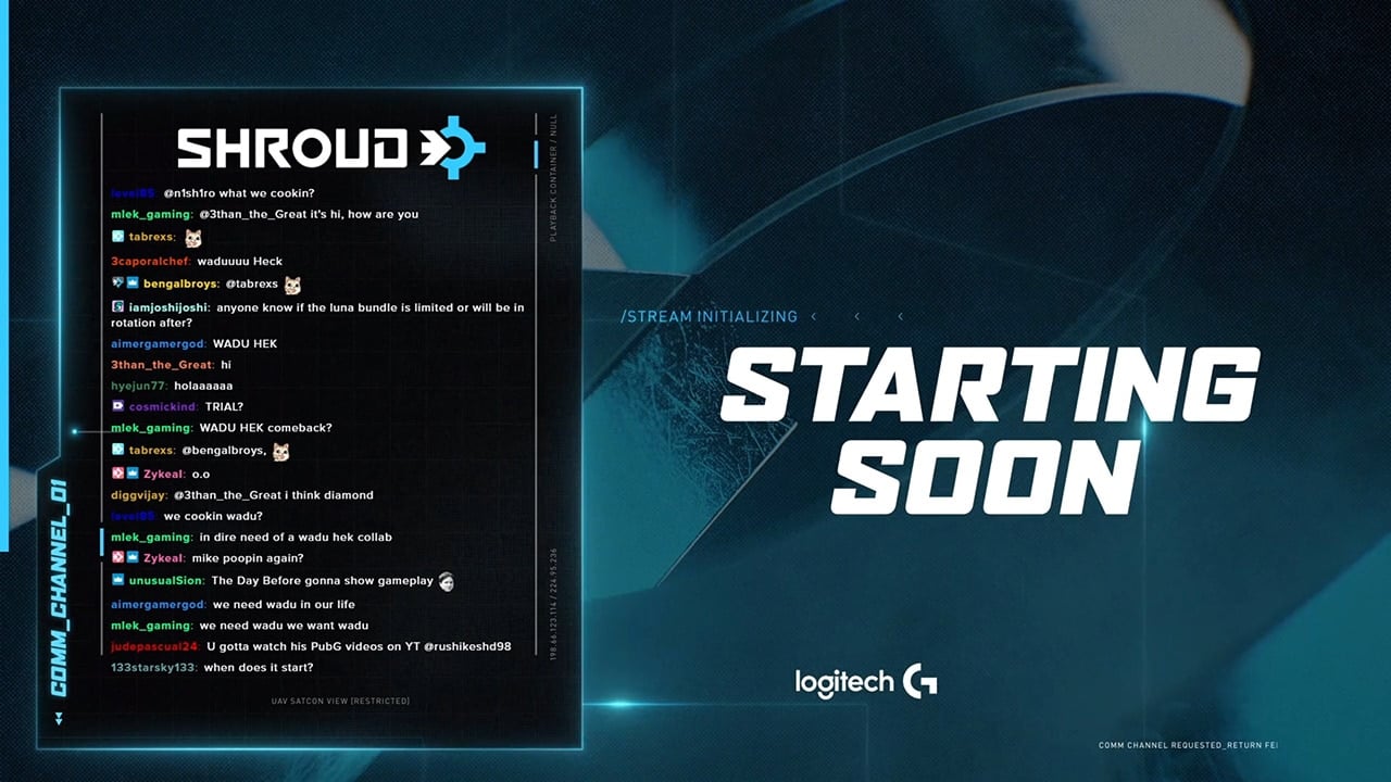 Shroud-Stream-Example-Starting-Soon-Scene Shroud Stream Example Starting Soon Scene