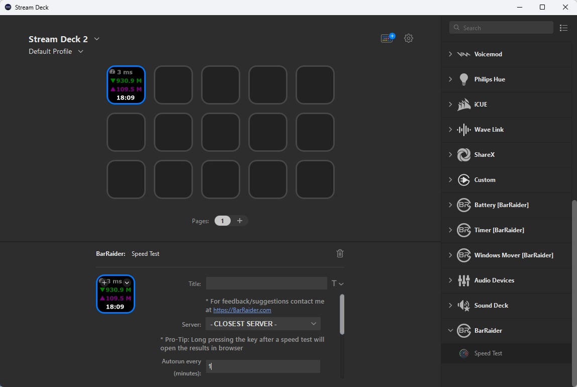 Speed Test - Stream Deck Speed Test Stream Deck