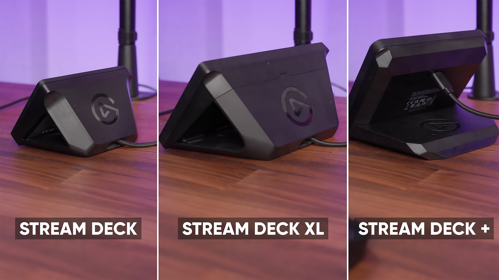 Stream Deck Comparison of Cable Connections Stream Deck Comparison of Cable Connections