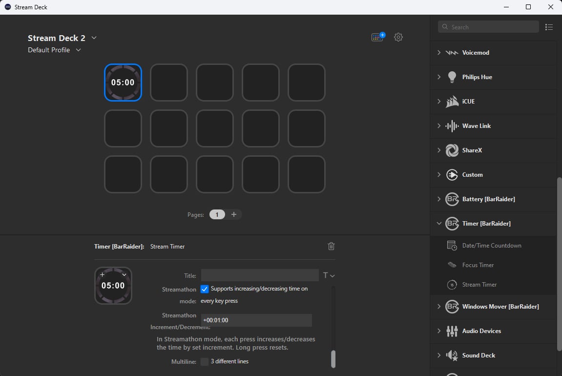 Stream Timer, Increment Timer - Stream Deck Plugin Stream Timer Increment Timer Stream Deck Plugin