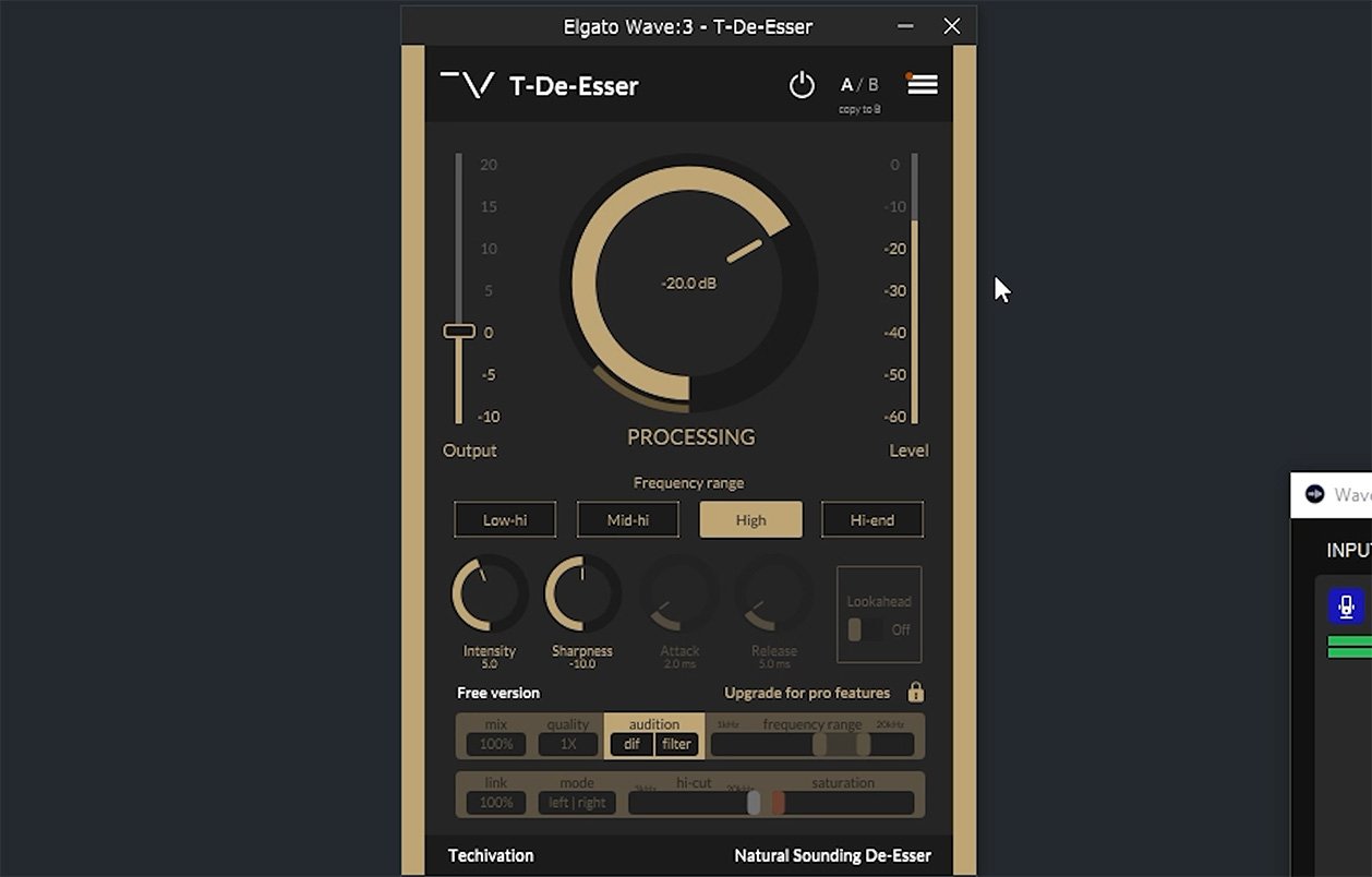 T-De-Esser VST Plugin T De Esser VST Plugin Settings