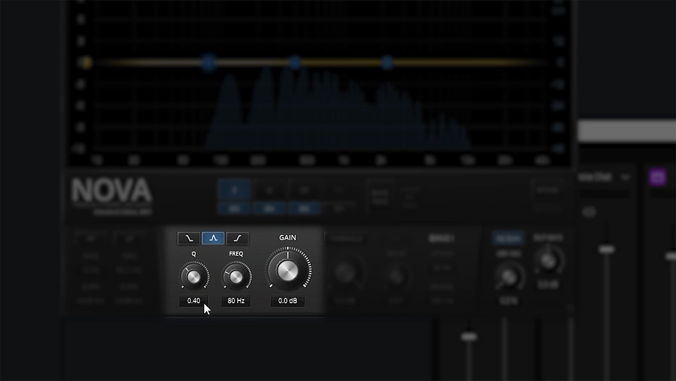 TDR Nova VST Plugin - Adjust Q, Frequency, and Gain TDR Nova VST Plugin Adjust Q Frequency and Gain
