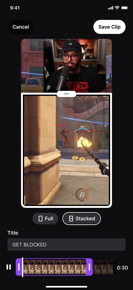 Twitch Mobile Clip Creation Twitch Mobile Clip Creation