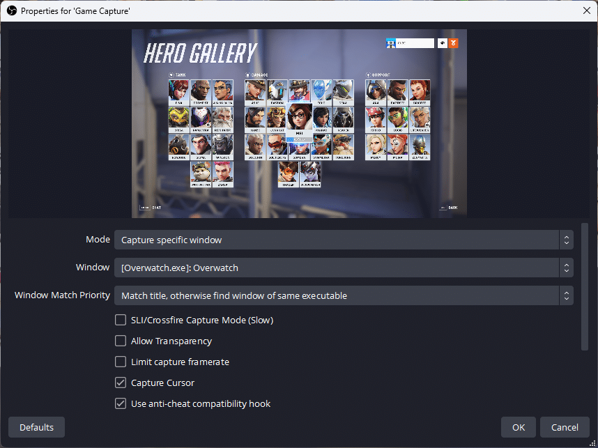 Game Capture Source in OBS Studio Game Capture Source in OBS Studio