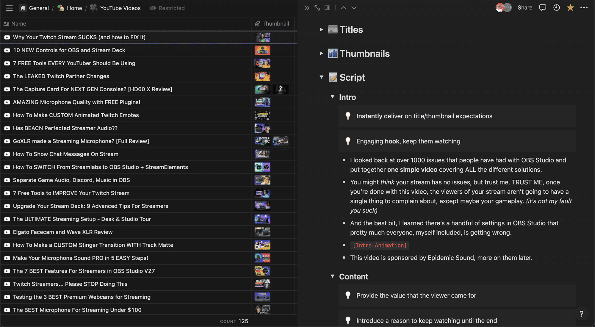 Notion Scripts - 9 Free Tools For YouTubers Notion 2 9 Free Tools For YouTubers